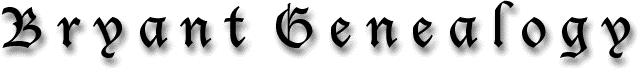 Bryant Genealogy