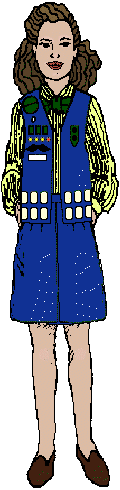 Cadette and Senior Girl Scout uniform