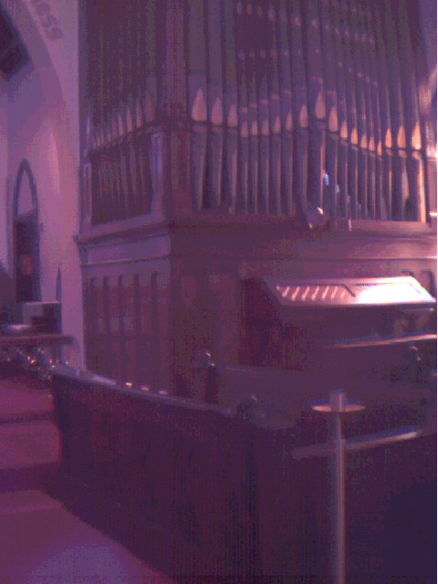 The 19th century tracker organ at St. Philip's Church