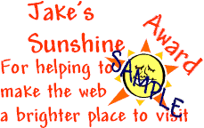 Sample Sunshine award