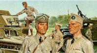 Adna Romanza Chaffee Jr (1884-1941) on right