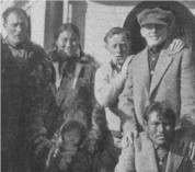 Canadian Arctic Expedition Crew: Bartlett, Auntie, Mugpi, Helen, McKinley, Karaluk (seated) and Chafe