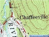 Chaffeeville, CT - Topo Map
