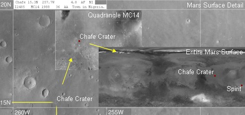 Chafe Crater. Mars