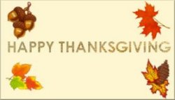 Happy Thanksgiving from the TLC Committee!