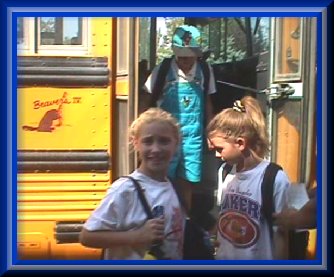 getting off the bus
