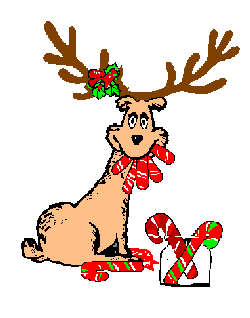 reindeer in the candy