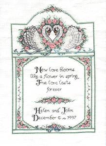 Cross stitch Weddding Sampler
