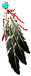 right side feather fan