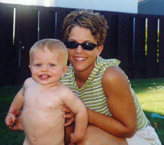 daughter and grandson