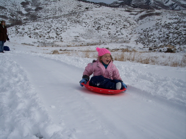 Sarina in the snow