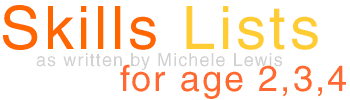 Skills lists by Michele Lewis