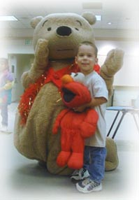 Winnie the Pooh at our library.