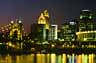 Downtown Cincinnati at night