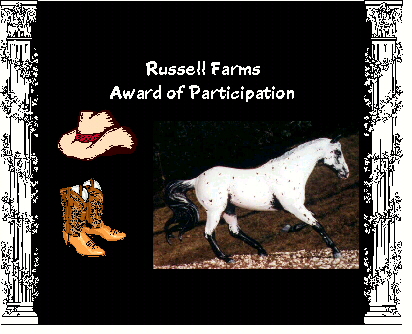 Russell Farm's Award for Participation
