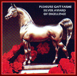 Thanks Pleasure Gait Farms for this award!