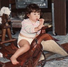 Born in the saddle!
