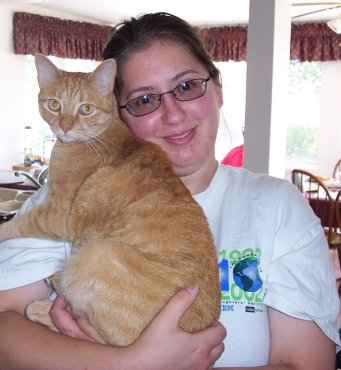 Miriam and her cat