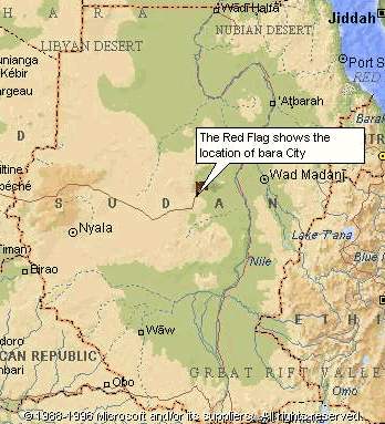 The map of sudan