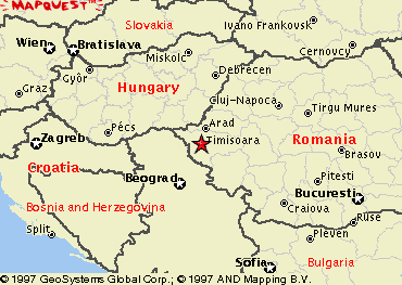 Map of Sinandrei, Romania