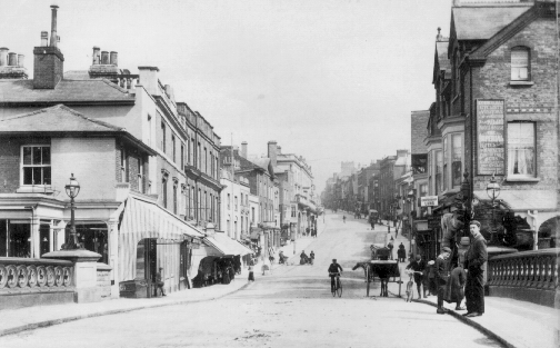 High street from the bridge 1900's