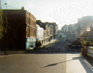 High street from the bridge 1990's