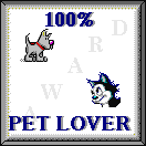 100% Pet Lover Award (5/26/97)