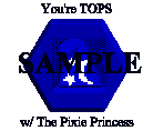 You're Tops award blue