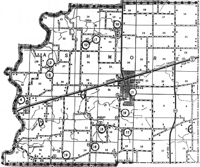 Ashmore Township Cemetery Map