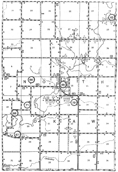 North Okaw Township Map