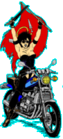 biker 
woman