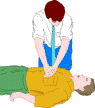 The invisible man doing CPR