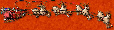 Santa sled and deer