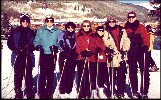 Ski group at Keystone minus Jeffrey. (Brad, Alan, Pam, Rita, Amy, Steve and Dave)12-98