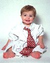 Jeffrey in Dad's shirt. 1-99