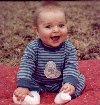 Jeffrey in the front yard(6.5mos)