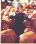 Jeffrey in the pumpkin patch 10/98