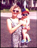 Jeffrey and Mommy at Destin, FL 8/98