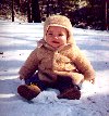 Jeffrey in the snow (7 mos)