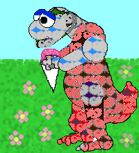Skorch Eating Shave-Ice