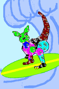 Kangaroo Surfing