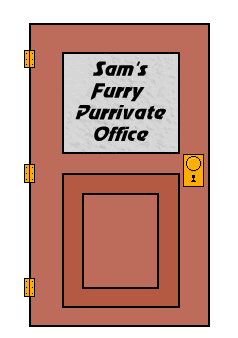 Door to Sam's Office