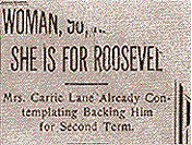 Woman, 98__ She is for Roosevelt