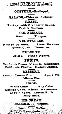 50th Menu
