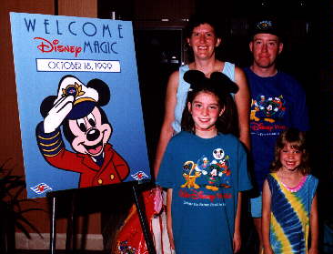 Maifeld Family boarding the Disney Magic