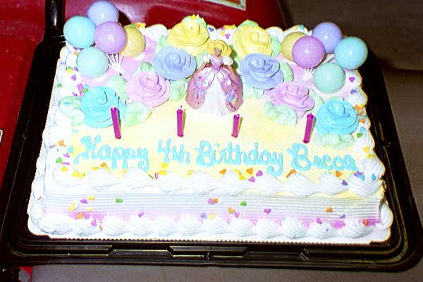 Rebecca's 4th Birthday Cake