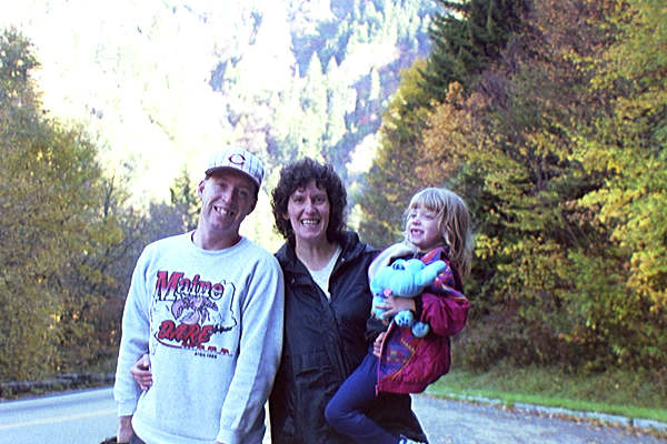 Doug, Mary and Rebecca in the Smoky Mtns. (Picture by Meagan)