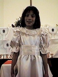 Meagan at First Communion
