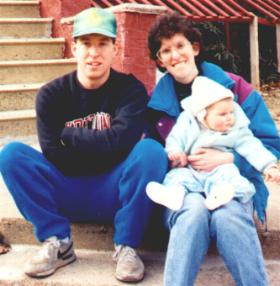 Meagan with Mommy & Daddy 1992