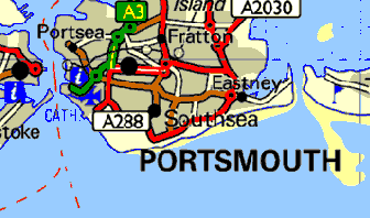 Map of South Portsmouth